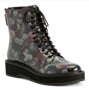 Kendall & Kylie Floral Combat Boots Size 6.5 NWT
